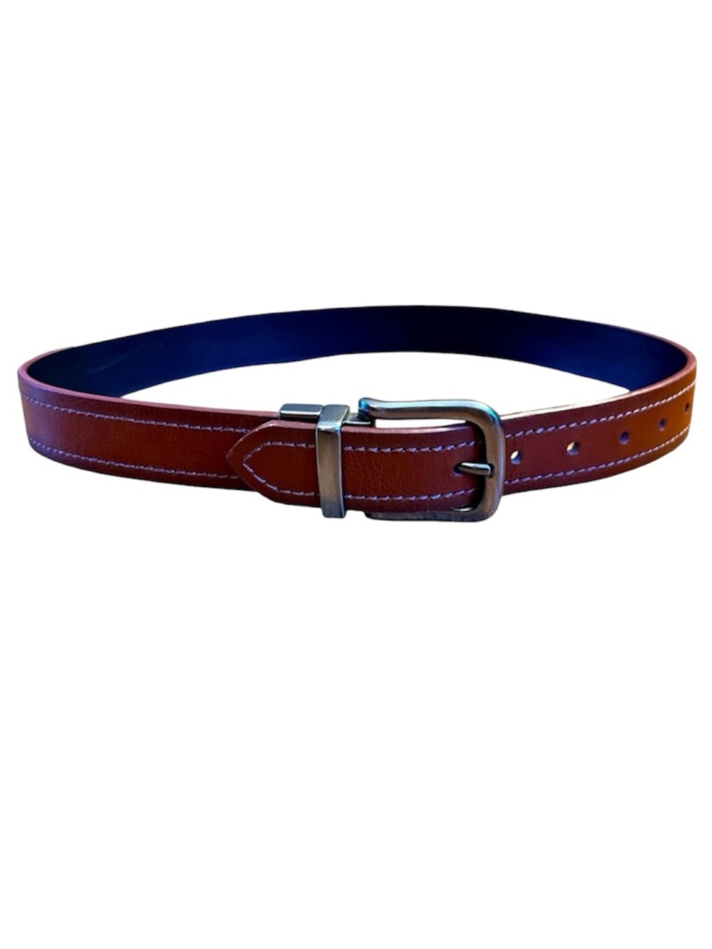 Columbia reversible belt brown black kids Small faux leather